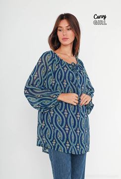 Picture of CURVY GIRL CHIFFON BLOUSE